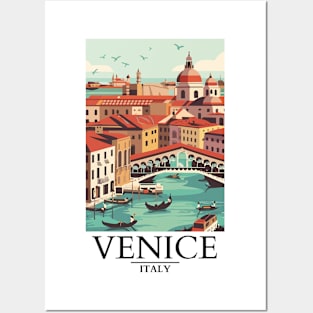 A Vintage Travel Art of Venice - Italy Posters and Art